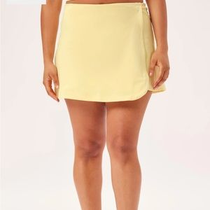 girlfriend collective Lemonade Ace Compressive Wrap Skort